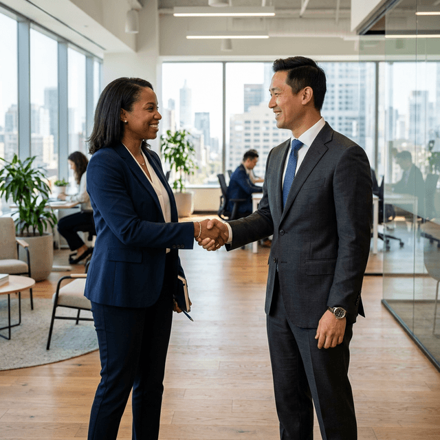 Business handshake